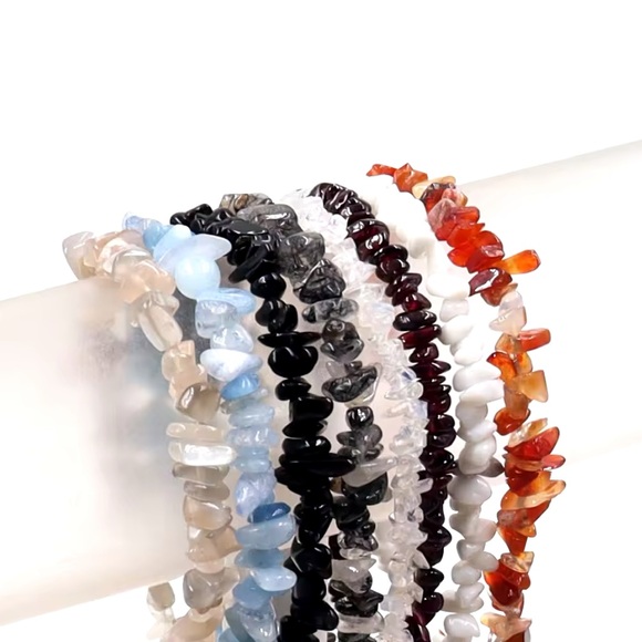 Bracelet And Earrings Set - Tiger Eye Natural Healing Stone - Picture 8 of 11